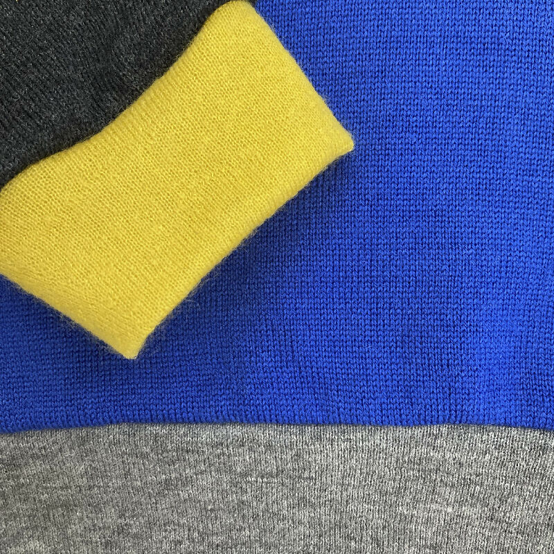 kronjuwel Wollpullover 110/116 blau/anthrazit Upcycling