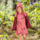 finkid JALLO, Lange Sweatjacke für Mädchen in Colorblocking - Zip in Innenjacke 80/90