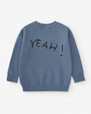 Kinder Sweatshirt aus Bio-Baumwolle „Yeah!“  92 & 98