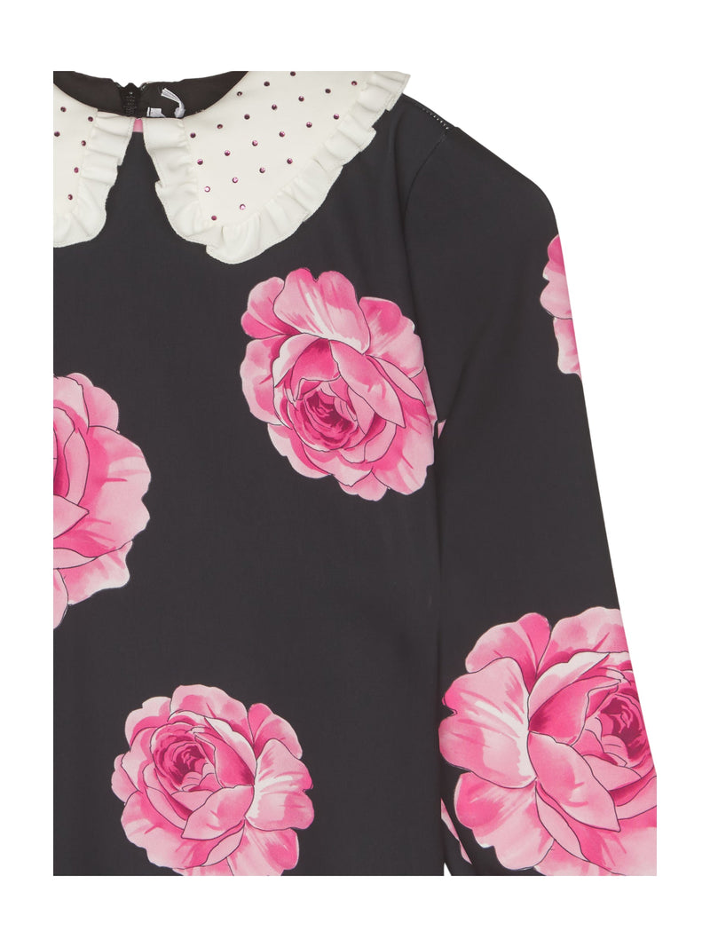 MonnaLisa Kleid Blumen Bubikragen