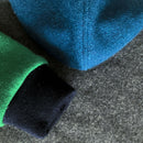 kronjuwel Kapuzenpullover aus 100% Kaschmir in Gr. 122 grün grau blau Upcycling