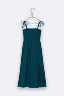 Juliet Kleid in petrol farbenem Jersey für Kinder