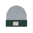 LÄSSIG Beanie Mütze, Little Gang, hellblau/dunkelgrün