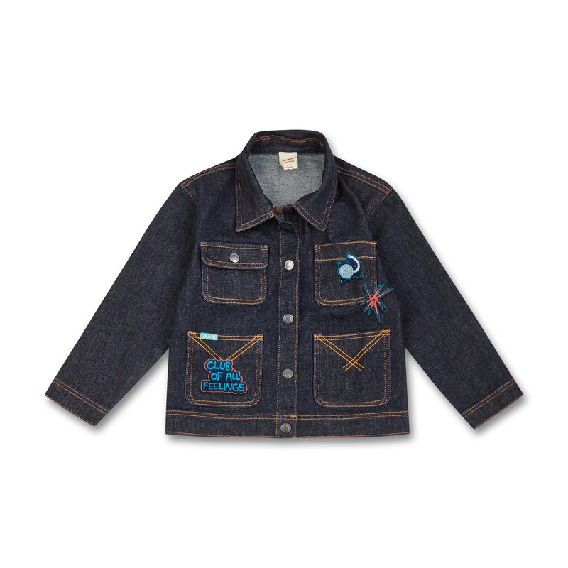 Kids CLUB OF ALL FEELINGS denim jacket