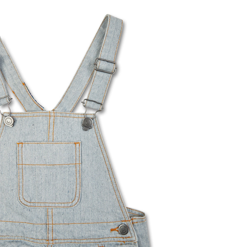 Kids short denim dungarees