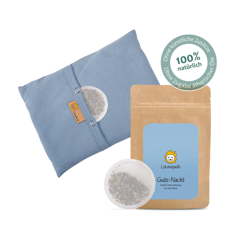Löwenkind Kissen-Set für erhohlsame Nächte