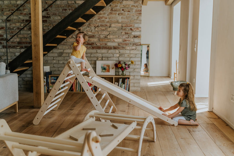 Kletterling "Pandaling" Set (aus Kletterdreieck, Rutsche und Kletterbogen)