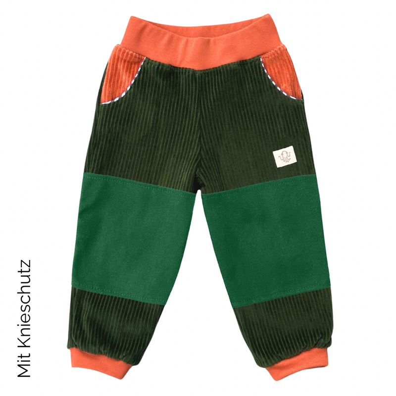 Oktopulli Mitwachshose Toni | Bio-Cordnicki | Grün 116 - 128