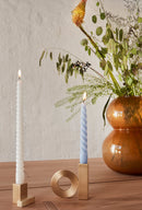 Square Solid Brass Candleholder