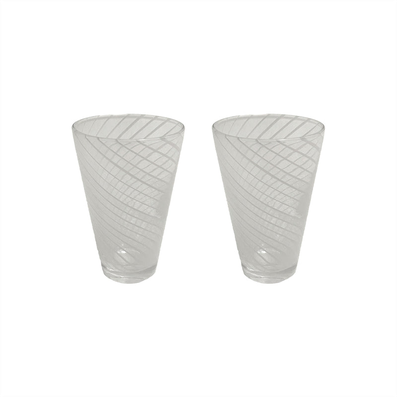 Yuka Swirl Glass - Pack of 2