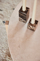 Savi Square Marble Candleholder - High