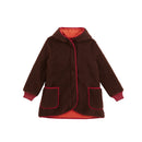 finkid LIKKA NALLE, Teddyfleece Jacke für Mädchen - Zip in Innenjacke 80/90