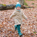 finkid LIKKA NALLE, Teddyfleece Jacke für Mädchen - Zip in Innenjacke 90/100