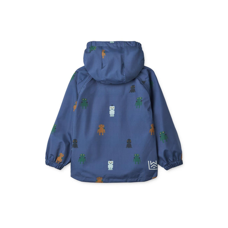 LIEWOOD Regenjacke Pedia, robots/indigo blue