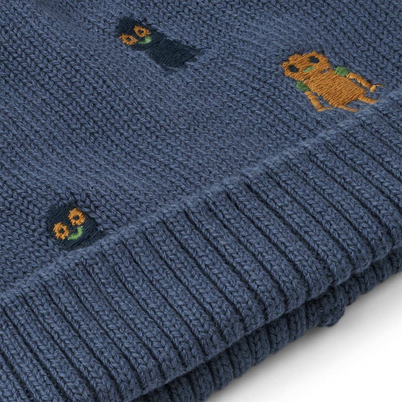 LIEWOOD Beanie Mütze Aster, robots/indigo Größen 1 bis 8 Jahre