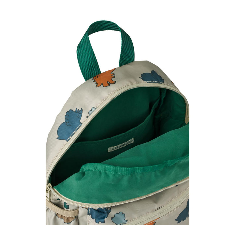 LIEWOOD Rucksack Andreas, dinosaurs / mist Kindergartenrucksack Kinderrucksack