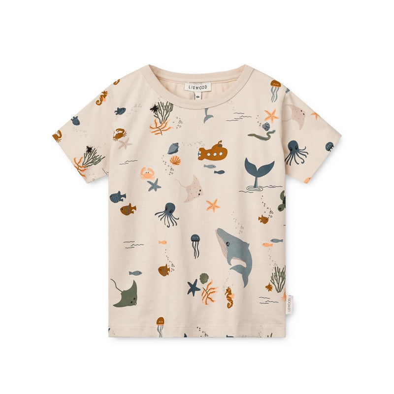 LIEWOOD Printed Shirt Apia, sea creature/ sandy