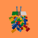 Lego Eimer mit unsortierten Legosteinen
