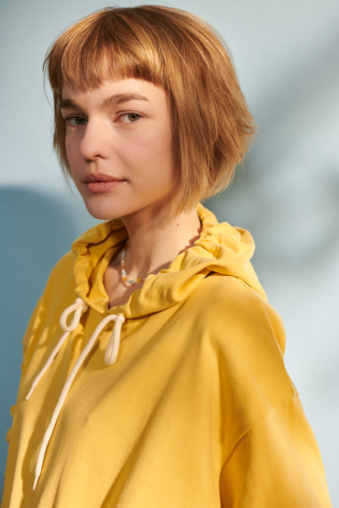 Lenzi Hoody in senfgelb Damen S