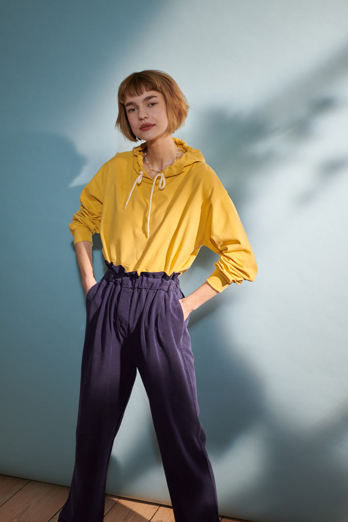 Lenzi Hoody in senfgelb Damen S