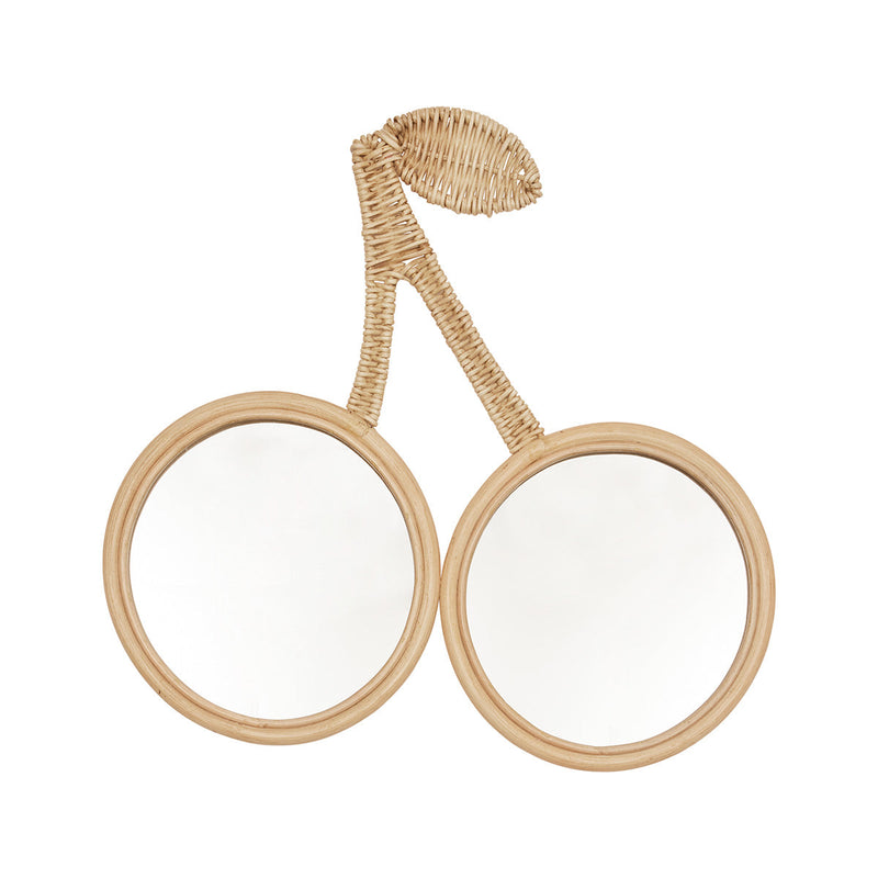 Oyoy Wandspiegel Kische Rattan H42,5 x L49 x W1,5 cm