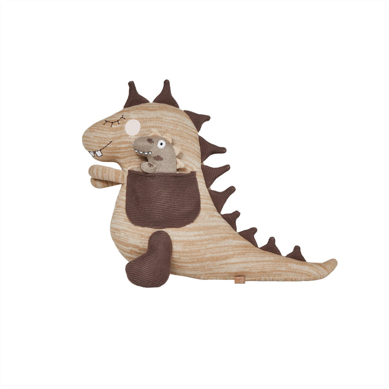 OYOY Dina & Bobo Dinosaur Kuscheltier mit Taschen
