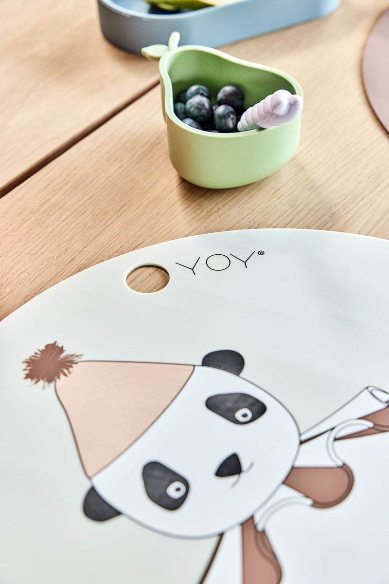 OYOY Placemat Panda Pompom Platzset Tischset Panda
