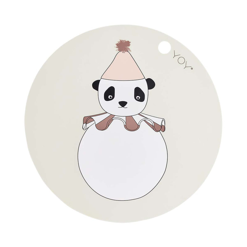 OYOY Placemat Panda Pompom Platzset Tischset Panda