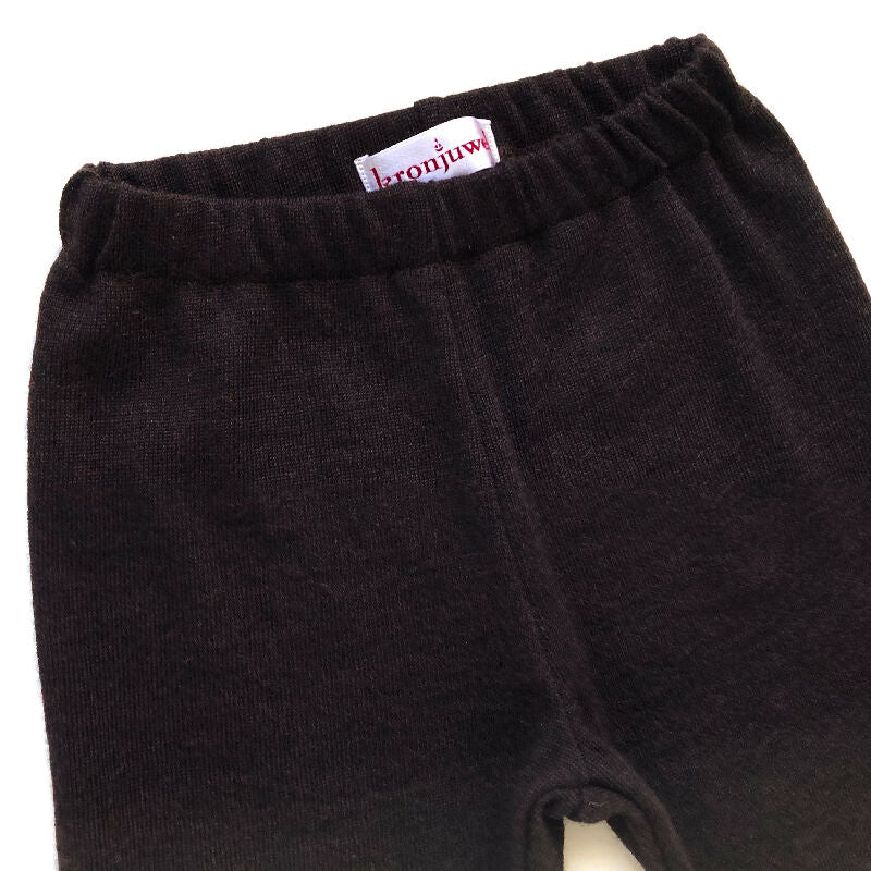 kronjuwel Wollehose / Leggings Größe 98 aubergine Upcycling