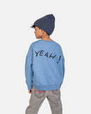 Kinder Sweatshirt aus Bio-Baumwolle „Yeah!“  92 & 98