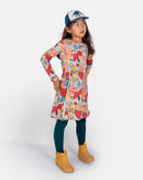 VESTIDO FLYING MUSHROOMS 92 & 98