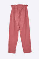 Mina Hose in traubenfarbenem Tencel für Kinder