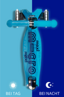 Maxi Micro Deluxe Glow LED Kickboard Kinder 5–10 Jahre – leuchtend, höhenverstellbar, LED-Rollen – neu, Vorjahreskollektion