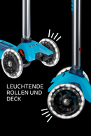 Maxi Micro Deluxe Glow LED Kickboard Kinder 5–10 Jahre – leuchtend, höhenverstellbar, LED-Rollen – neu, Vorjahreskollektion