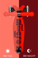 Maxi Micro Deluxe Glow LED Kickboard Kinder 5–10 Jahre – leuchtend, höhenverstellbar, LED-Rollen – neu, Vorjahreskollektion