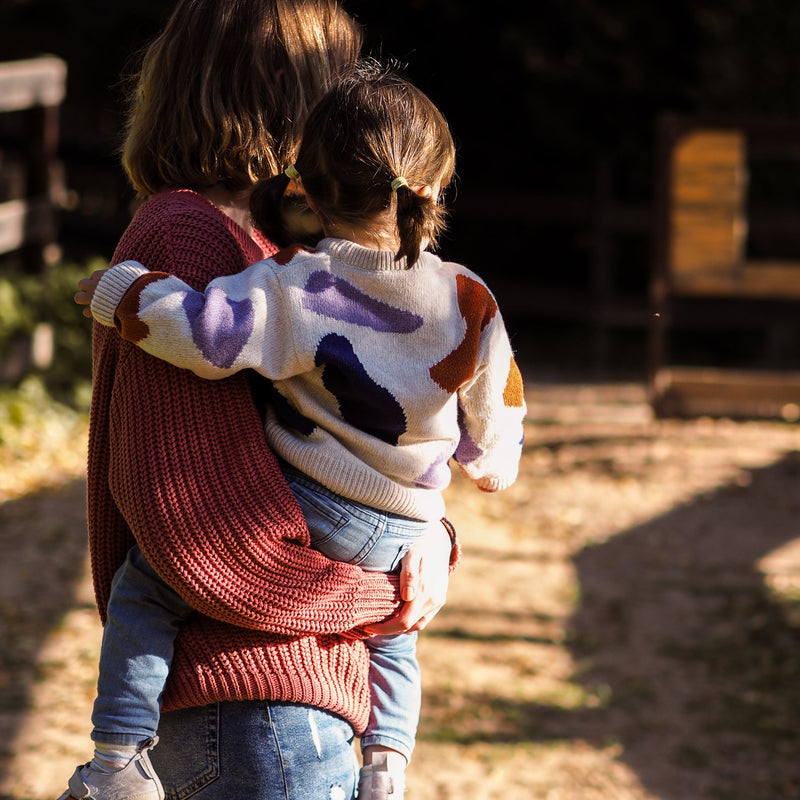 Kids pattern knit sweater