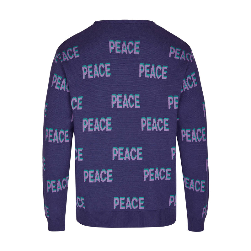 Grown-ups unisex peace knit sweatshirt