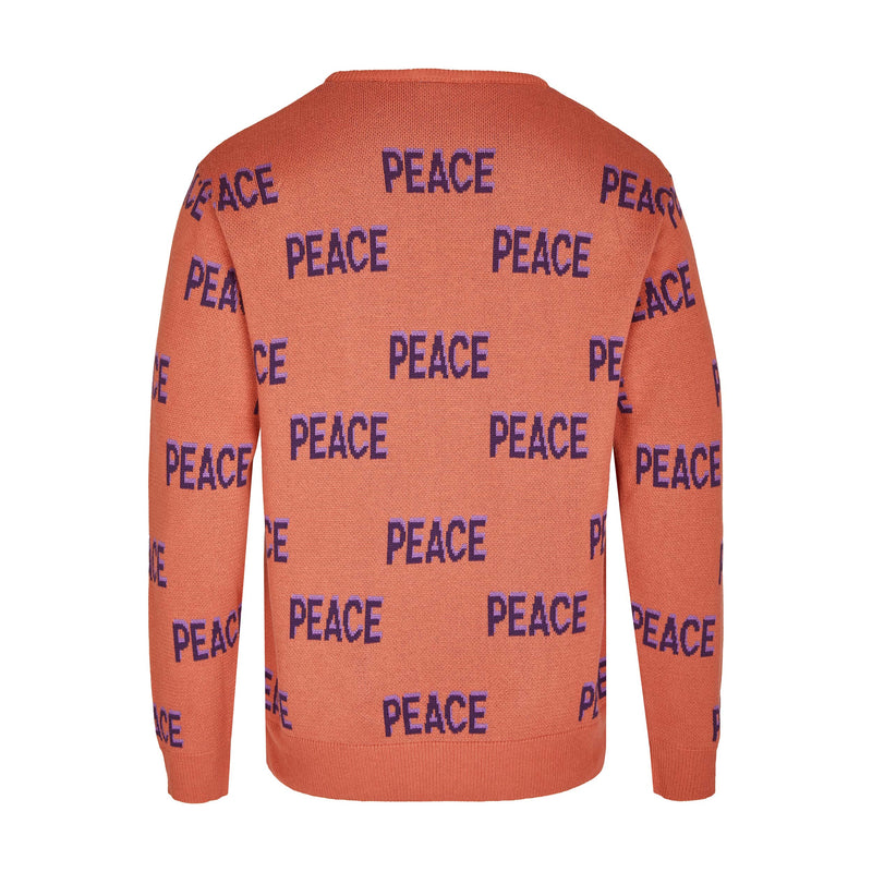 Grown-ups unisex peace knit sweatshirt