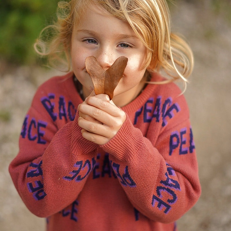 Kids Peace knit sweatshirt