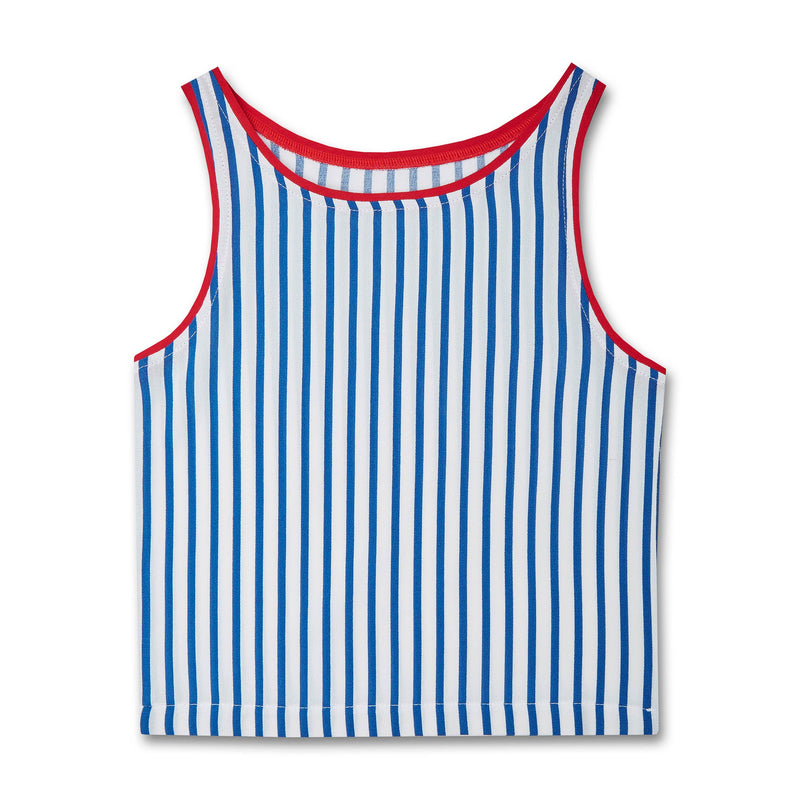 Kids woven striped top