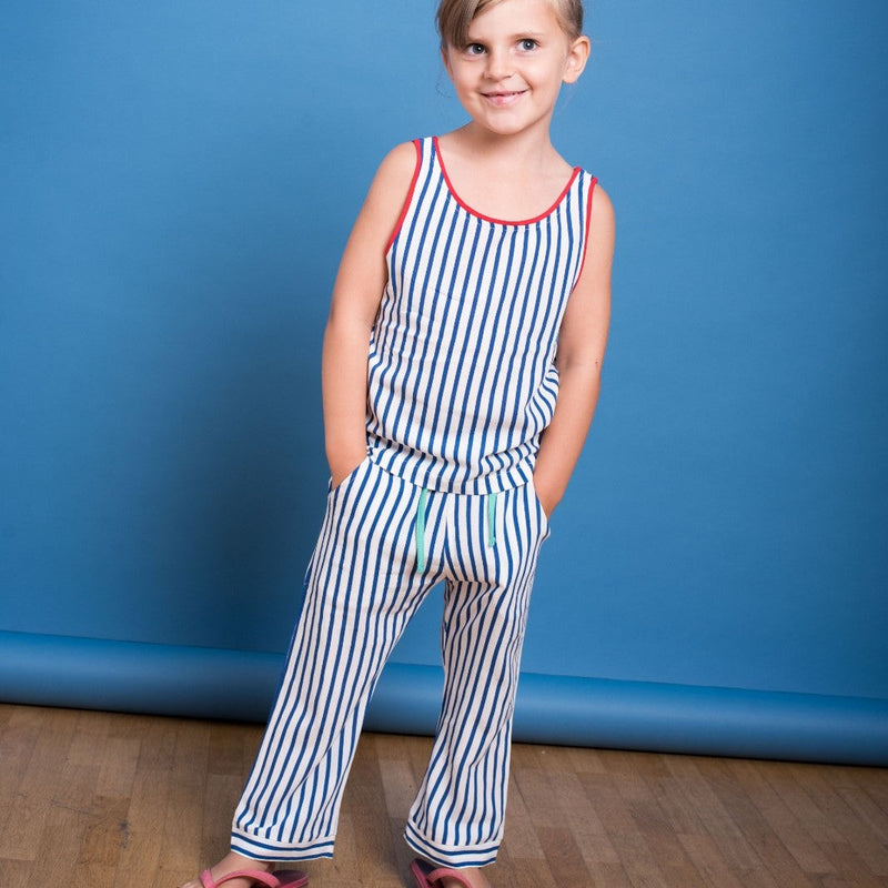 Kids woven striped top