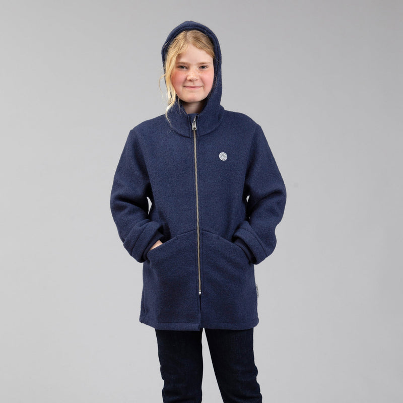 Kids boiled wool parka