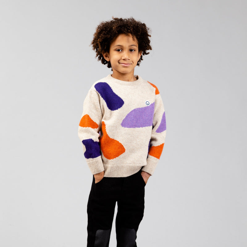 Kids pattern knit sweater