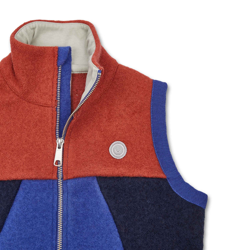 Kids boiled wool vest