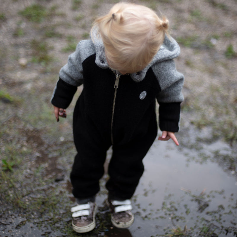 Kids boiled wool overall