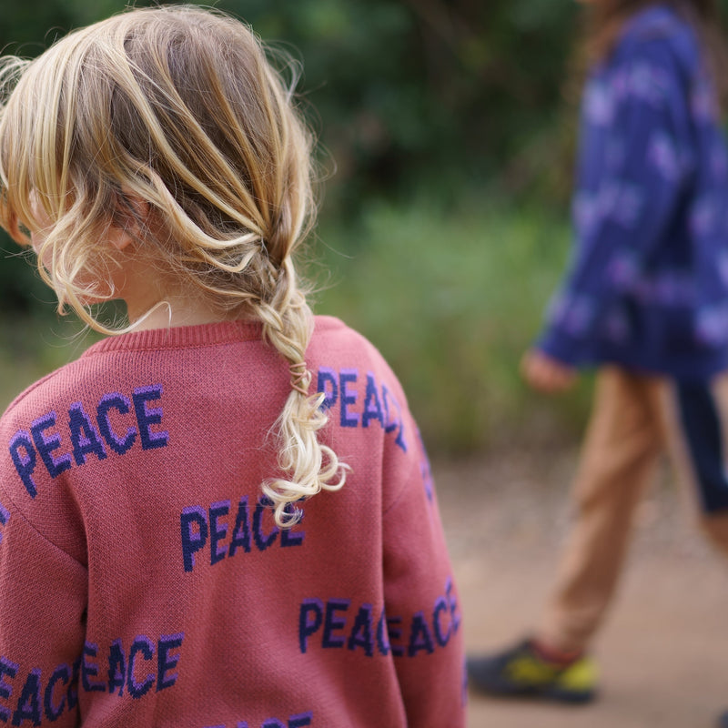 Kids Peace knit sweatshirt