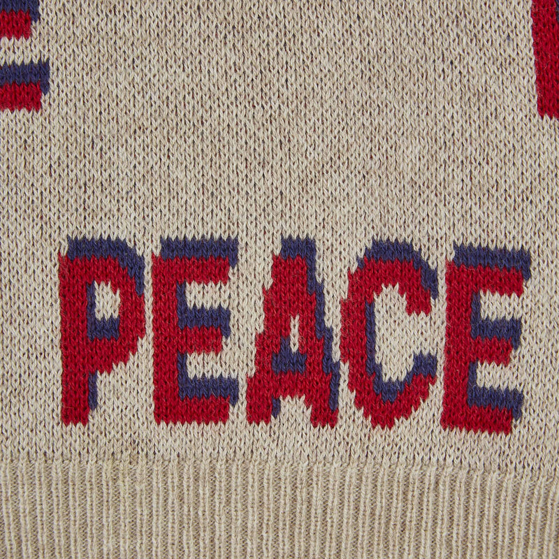 *Refurbished* Grown-ups unisex peace knit sweatshirt