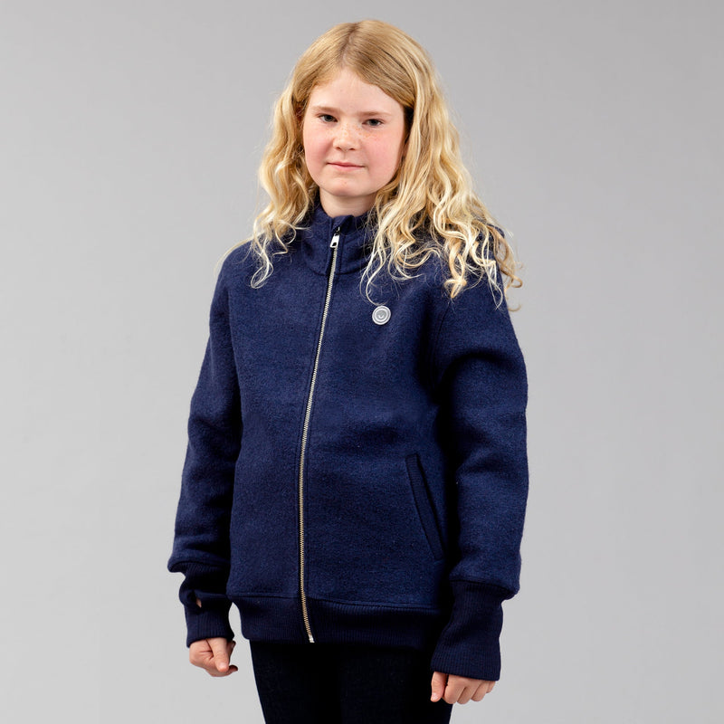 *Refurbished* Kids boiled wool zip jacket