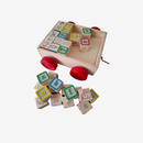 Melissa & Doug ABC-123 Blöcke im Wagen aus Holz