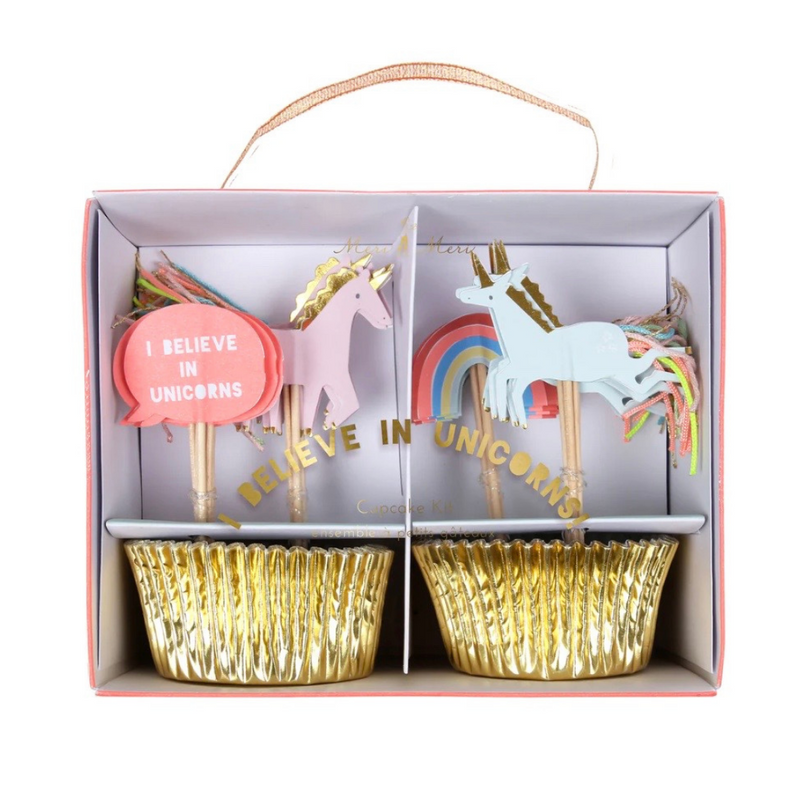 Cupcake-Set "I Believe in Unicorns"